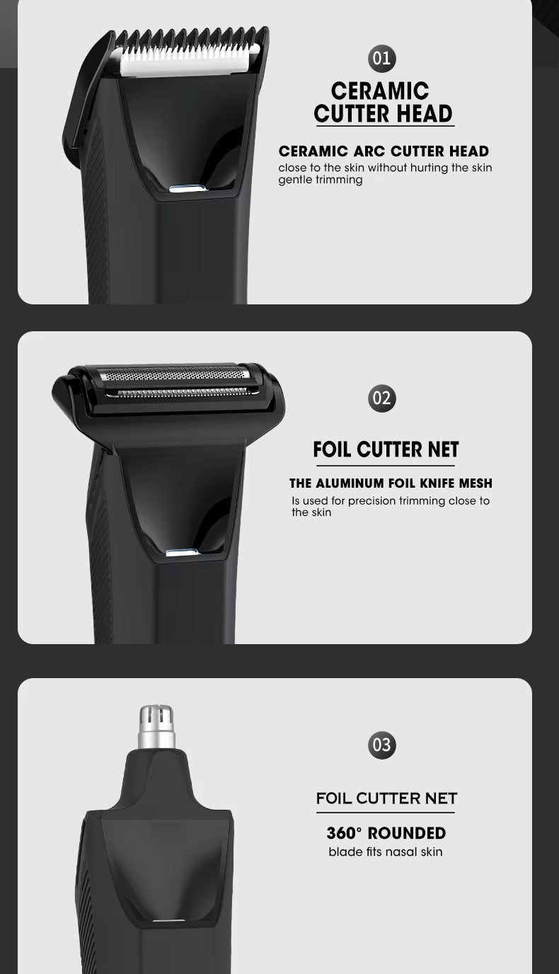 3-in-1 Waterproof Body Groomer